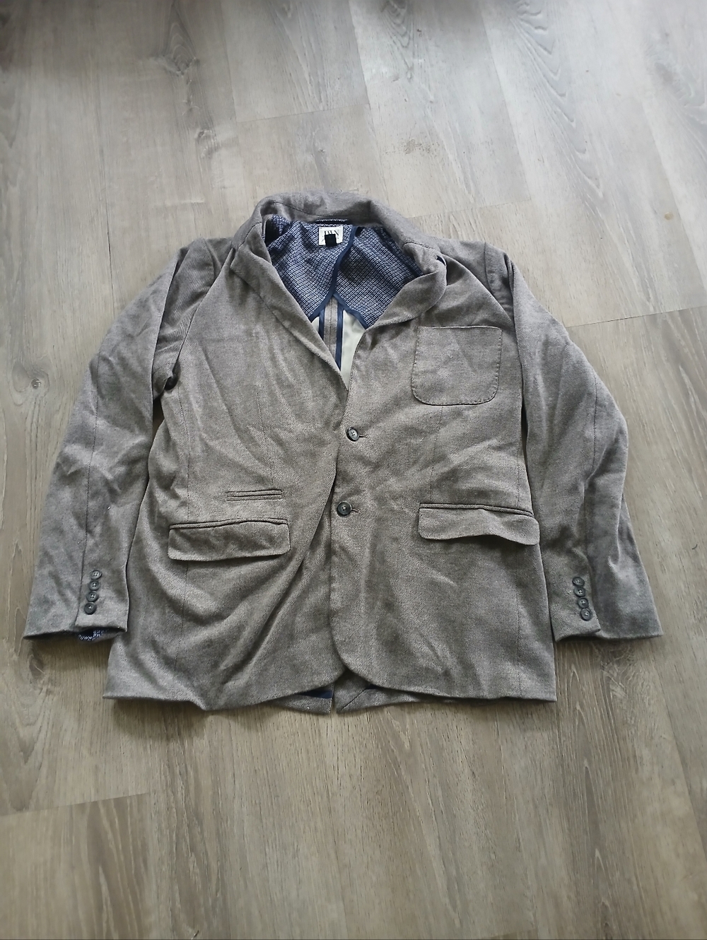 Jwn Gray Casual Blazer Jacket